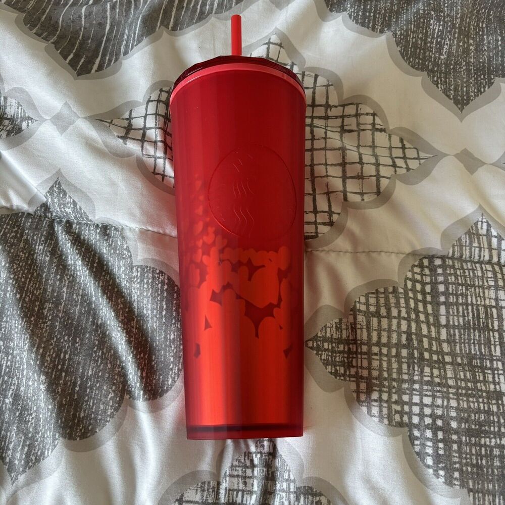 STARBUCKS | Sweet Heart Collection 2022 | Romance Red Heart 24oz Tumbler
